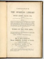 'Catalogue of the Sporting Library of Henry Arthur Blyth, Esq. Deceased'. Original catalogue for the auction held by Christie, Manson & Woods, 14th March 1901 'and the following day'. 413 lots listed with prices realised annotated in pencil. Cricket book