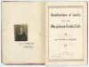 'Recollections of Lord's and the Marylebone Cricket Club'. William H. Slatter. Privately printed 1914. 8vo. Original printed wrappers, contained within modern maroon solander box with title in gilt to spine. Includes the mounted photograph showing the gro - 3