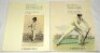 Cricket selection and catalogues. Two hardback titles with good dustwrappers, 'Cricket a Kind of Pilgrimage', Emma Levine, Hong Kong 2009, and 'Rose-Tinted Summer. The Dressing Room Diary', Joe Sayers, Ilkley 2013. Also three softbacks, 'Cricketer Preferr - 2