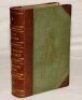 'Great Batsmen. Their Methods at a Glance'. G.W. Beldam and C.B. Fry. London 1905. First edition beautifully rebound in half leather and green cloth, raised bands and gilt title to spine, the green cloth with inlaid original gilt decoration of a batsman t