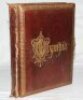 'Olympia' Victorian combined photograph album and musical box c1890. Designed by W.H.S. Thompson, H. Bunnett and others, made in Germany. The heavy leather bound album with padded boards embossed to the front with gilt title 'Olympia' and decorative borde - 6