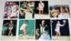 Tennis and squash 1990s. Nine original colour press photographs including Lindsay Davenport, Conchita Martinez (both signed), Anna Kournikova, Steffi Graf, Martina Navratilova, Pat Cash, Jim Courier, Greg Rusedski, Pete Sampras etc. Each 10"x8". Also two 