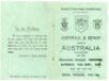 Rugby union. Australia 'Wallabies' tour programmes 1947 and 1967. Two official programmes for tour matches Cornwall & Devon v Australia, Camborne, 13th September 1947, and 3rd January 1967. Scores annotated to centre pages of the 1967 programme. Slight st