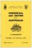 Rugby union. Australia 'Wallabies' tour programmes 1947 and 1967. Two official programmes for tour matches Cornwall & Devon v Australia, Camborne, 13th September 1947, and 3rd January 1967. Scores annotated to centre pages of the 1967 programme. Slight st - 3