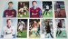 West Ham United 1990s. Ten original colour press photographs of West Ham players in match action and portraits, each signed by the featured player. Signatures include Harry Redknapp (manager), Rio Ferdinand, Frank Lampard, Paulo Di Canio, Neil Ruddock etc