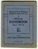 Queen's Park Rangers. Official Handbook. Season 1927-28. Original wrappers. 40pp plus wrappers. Printed and published by F.E. Blower, Watford. Some light age toning to wrapper edges otherwise in good/very good condition. Rare - football