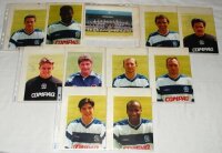 Queen's Park Rangers c.1994. Small blue file comprising nineteen colour player portrait photographs and one team photograph. Fifteen photographs signed. Signatures include Michael Meaker, Gerry Francis, Sieb Dijkstra, Tony Roberts, Les Ferdinand, Ian Holl