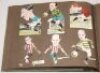 Sporting cigarette cards c.1920s. Large album comprising over one hundred and eighty Godfrey Phillips 'Pinnace' cards of various sizes and other cigarette and trade cards. The majority football, with some cricket, boxing and horse racing. All cards laid d