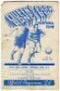 Queen's Park Rangers v Southend United. Season 1937/38. Official programme for the Division Three (South) match played at Loftus Road on Saturday 25th December 1937. Lacking staple, some rust marks around staple area, small loss to top left hand corner of