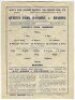 Queen's Park Rangers. Season 1943/44. Three official war-time Football League South single sheet home programmes v Brentford (27/12), West Ham United (8/1) and v Reading (22/1). Light folds to all three programmes, pencil and ink annotation respectively t - 2