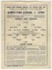 Queen's Park Rangers. Season 1943/44. Three official war-time Football League South single sheet home programmes v Brighton (12/2), Luton Town (London War Cup, 25/3) and v Fulham (22/4). Light folds to all three programmes, ink annotation to the 'field of - 2