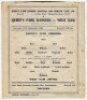 Queen's Park Rangers. Season 1944/45. Three official war-time Football League South single sheet home programmes v Southampton (2/9), West Ham United (16/9) and v Arsenal (6/1). Light folds to all three programmes, ink annotation to the 'field of play' of - 2