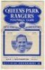 Queen's Park Rangers home programmes. Season 1949/50. Excellent, almost complete run of twenty two League Division 2, Cup and friendly home match programmes for the season. The matches are Blues v Reds (Public Practice Match, 13/8), Brentford (24/8), Sout