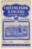 Queen's Park Rangers home programmes. Season 1949/50. Excellent, almost complete run of twenty two League Division 2, Cup and friendly home match programmes for the season. The matches are Blues v Reds (Public Practice Match, 13/8), Brentford (24/8), Sout - 3