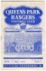 Queen's Park Rangers home programmes. Season 1950/51. Excellent, almost complete run of twenty six League Division 2, Cup and friendly home match programmes for the season. The matches are Blues v Reds (Public Practice Match, 12/8), Chesterfield (19/8), N - 4