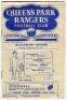 Queen's Park Rangers home programmes. Season 1951/52. Excellent complete run of twenty four League Division 2, Cup and friendly home match programmes for the season. The matches are Blues v Reds (Public Practice Match, 11/8, appears to have been trimmed),