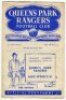 Queen's Park Rangers home programmes. Season 1951/52. Excellent complete run of twenty four League Division 2, Cup and friendly home match programmes for the season. The matches are Blues v Reds (Public Practice Match, 11/8, appears to have been trimmed), - 3