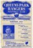 Queen's Park Rangers home programmes. Season 1952/53. Excellent complete run of twenty six League Division 3 (South), Cup and friendly home match programmes for the season. The matches are Blues v Reds (Public Practice Match, 16/8), Watford (25/8), Covent - 3