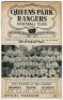 Queen's Park Rangers home programmes. Seasons 1958/59 and 1959/60. Excellent, almost complete runs of twenty eight programmes for both the 1958/59 and 1959/60 seasons. Includes League Division 3, Cup and friendly home match programmes for the two seasons. - 3