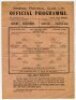 Arsenal v Queen's Park Rangers. Seasons 1942/43, 1943/44 and 1944/45. Three official single sheet programmes for the Football League South matches played at Highbury on Saturday 14th November 1942, Saturday 13th November 1943 and Saturday 23rd September 1