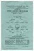 Queen's Park Rangers away programmes. Season 1945/46. Five F.A. Cup and League Cup away match programmes for the season. The matches are v Crystal Palace (FAC3, 2nd replay,16/1, played at Fulham), Southampton (FAC4, 26/1), Brentford (FAC5, replay 14/2), v - 4