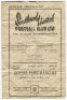 Queen's Park Rangers away programmes. Season 1946/47. Six Division 3 (South) away match programmes for the season. The matches are v Cardiff City (19/10), Aldershot (16/11), Reading (18/1), v Brighton & Hove (29/3), Southend United (7/4) and v Leyton Orie - 4