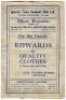 Queen's Park Rangers away programmes. Season 1947/48. Nine Division 3 (South) and F.A. Cup away match programmes for the season. The matches are v Aldershot (13/9), Ipswich Town (25/10), Leyton Orient (22/11), Swindon Town (21/2), Derby County (FAC6, repl