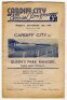 Queen's Park Rangers away programmes. Season 1948/49. Eleven Division 2 and friendly away match programmes for the season. The matches are v Luton Town (21/8), Southampton (4/9), Cardiff City (13/9), Fulham (2/10), Tottenham Hotspur (16/10), Brentford (5/ - 3