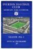 Queen's Park Rangers away programmes. Season 1951/52. Six Division 2 and F.A. Cup away match programmes for the season. The matches are v Cardiff City (17/11), West Ham United (15/12), Brentford (FAC3, 12/1), Brentford (9/2), Everton (1/3), Birmingham Cit - 4