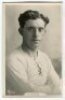 Hugh Harper Lorimer. Tottenham Hotspur 1919-1922. Mono real photograph postcard of Lorimer, head and shoulders, in Spurs shirt. W.J. Crawford of Edmonton. Very good condition Postally unused - football<br><br>Lorimer, an outside right played a total of t