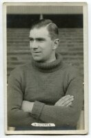 Alexander Campbell Hunter. Tottenham Hotspur 1920-1922. Mono real photograph postcard of goalkeeper Hunter, half length, in Spurs jersey. Name 'A. Hunter' in box to lower border. Appears to be W.J. Crawford of Edmonton. Good/very good condition Postally 