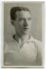 Herbert Middlemiss. Tottenham Hotspur 1908-1920. Mono real photograph postcard of Middlemiss, head and shoulders, in Spurs shirt. 'W.J. Crawford of Edmonton 1920'. Very good condition Postally unused - football<br><br>Bert Middlemiss was an outside left