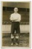 Frederick Joseph Webster. Tottenham Hotspur 1911-1915. Sepia real photograph postcard of Webster, full length in Spurs attire. F.W. Jones of Tottenham. Good/very good condition - football<br><br>Fred Webster played 104 matches for Spurs