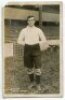 Frederick Wilkes. Tottenham Hotspur 1908-1912. Early mono real photograph postcard of Wilkes, full length, in Spurs attire. Title to lower border 'F. Wilkes. Tottenham Hotspur'. F.W. Jones of Tottenham. Loss to top right hand corner of the postcard, nick 