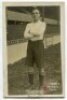 Albert Arthur Gosnell. Tottenham Hotspur 1910-1911. Mono real photograph postcard of Gosnell, full length, in Spurs attire. Title to lower right hand border, the club title as been marked through and 'Darlington' written to lower border. F.W. Jones, Totte