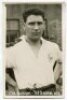 David Wilson Colquhoun. Tottenham Hotspur 1931-1934. Mono postcard size real photograph of Colquhoun, half length, in Spurs shirt. Printed title to lower border 'Colquhoun:- Tottenham. H.F.C.'. Photograph by Albert Wilkes & Son of West Bromwich, with stam