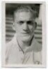 Berthold Allan Couldwell Hall. Tottenham Hotspur 1933-1934. Mono postcard size real photograph of Hall, head and shoulders, in Spurs shirt. Photograph by Dailypress Photographic Agency, with stamp to back. 4"x6". Good condition. A rarer photograph - footb