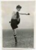 Francis Fowler McEwan. Tottenham Hotspur 1939-1940. Mono real photograph of McEwan, full length on the pitch, in Spurs attire. Photograph by British International Photos, with stamp to back. 4.5"x6.5". Good+ condition. A rarer photograph - football<br><br