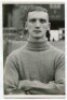 Percy Hooper. Tottenham Hotspur 1934-1945. Mono postcard size real photograph of goalkeeper Hooper, half length, in Spurs jersey. Title printed to back 'Hooper. P. Tottenham H.F.C. 1937'. Photograph by A. Wilkes & Son, West Bromwich, with stamp to back. 3