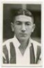 Colin Chad Lyman. Tottenham Hotspur 1937-1945. Mono postcard size real photograph of Lyman,head and shoulders, in rarer Spurs away striped shirt. Printed title to back of card 'C. Lyman. Tottenham. H.F.C. 1937'. Photograph by Albert Wilkes & Son of West B