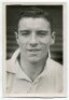 Almeric George Hall. Tottenham Hotspur 1934-1936. Mono real photograph of Hall, head and shoulders, in Spurs shirt. Photograph by Dailypress Photographic Agency, with stamp to back. 4"x6". Very good condition - football<br><br>Almer Hall scored twice on 