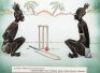 'Know Your Cricket Terms' c.1950s. A nice collection of fifteen original pen, ink and coloured pencil cartoons by artist, Albert Underwood, of Nottingham. The illustrations, all on board, comprise a title image followed by witty interpretations of cricket - 11