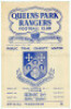 Queen's Park Rangers home programmes. Seasons 1960/61 to 1964/65. Excellent, almost complete runs of programmes for the five year period. 1960/61 (29), 1961/62 (27), 1962/63 (27), 1963/64 (28) and 1964/65 (27). Includes Trial Matches, League Division 3, C