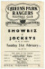 Queen's Park Rangers home programmes. Seasons 1960/61 to 1964/65. Excellent, almost complete runs of programmes for the five year period. 1960/61 (29), 1961/62 (27), 1962/63 (27), 1963/64 (28) and 1964/65 (27). Includes Trial Matches, League Division 3, C - 2