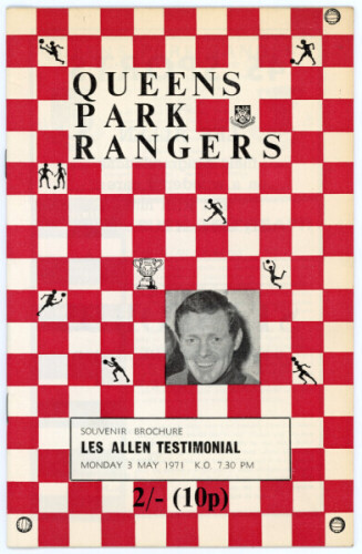 Queen's Park Rangers home programmes. Seasons 1970/71 to 1979/80. Excellent, near complete runs of programmes for the ten year period. 1970/71 (24 programmes), 1971/72 (31), 1972/73 (21), 1973/74 (27) and 1974/75 (25), 1975/76 (27), 1976/77 (29), 1977/78 