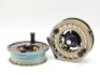 A fine Sage Spectrum Max 9/10 saltwater fly reel and spare spool, large arbour model with "squid ink" anodised finish, counter-balanced handle, skeletal frame, milled drum locking nut and rear graduated spindle mounted tension adjuster, as new condition i - 3
