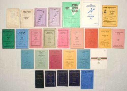 Club fixture cards 1914-1997. A good selection of original club fixture cards for Free Foresters C.C. 1914. London Hospital C.C. 1932. North London C.C. 1934. Wardley Welfare C.C. (Gateshead) 1932, 1934, 1937, 1939 & 1940. Gidea Park C.C. 1936 & 1937. Hew