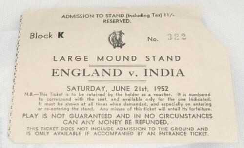 Home and overseas match tickets 1952-2017. Album containing a good selection of seventy two official match tickets and guest passes.