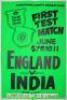 Lancashire C.C.C. posters 1974. Two original posters, one for the first Test, England v India at Old Trafford, 6th- 11th June 1974, the other an official Benson & Hedges Cup 1974 poster for Lancashire home matches v Nottinghamshire and v Derbyshire, and a - 2