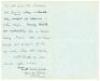 John Bertram Payne to Alfred J. Gaston, cricket follower, writer and collector. Two handwritten letters in ink to Gaston from Payne. One, a two page letter dated 22nd February 1905, relates to Payne returning Wisden Almanacks for years ‘[18]64- 70’ with t - 2